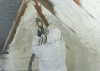 Spraying Polyurethane Foam